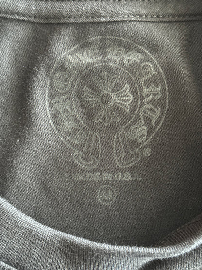 Chrome Hearts Black & White Miami Horseshoe Logo T-Shirt