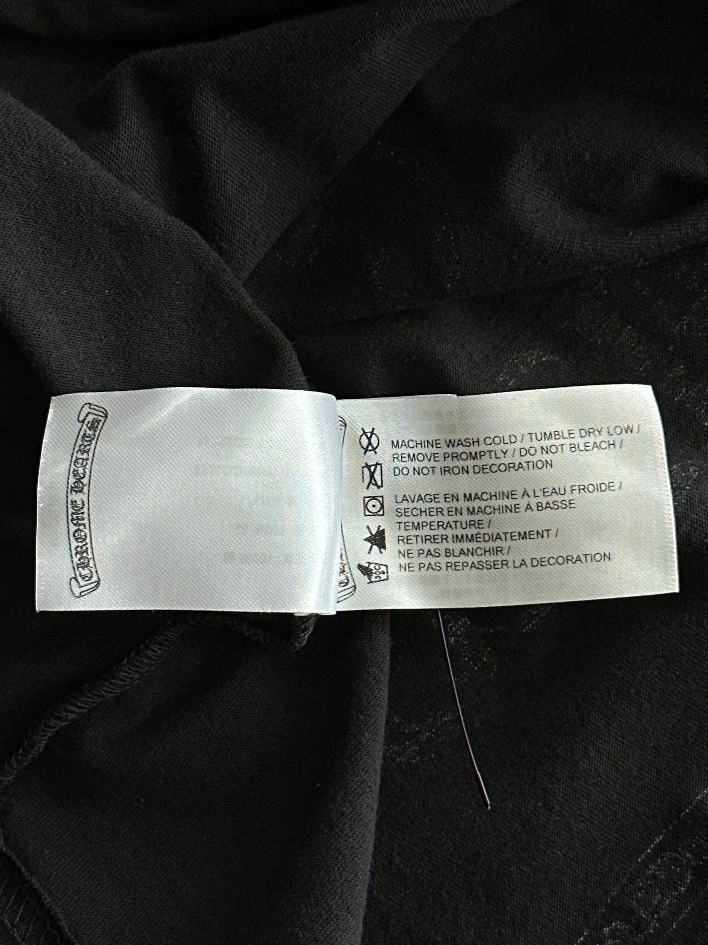 Chrome Hearts Black & White Miami Horseshoe Logo T-Shirt