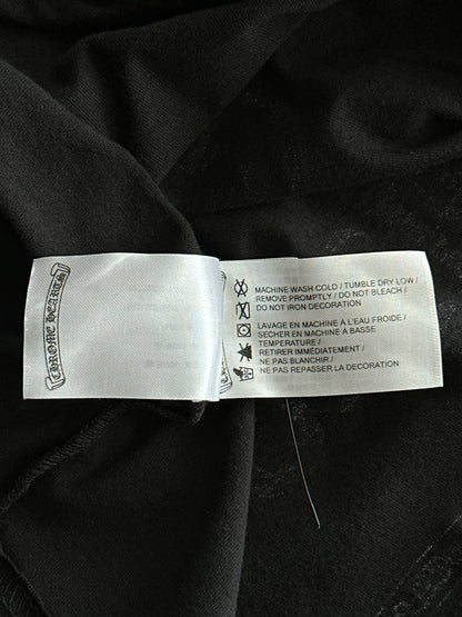 Chrome Hearts Black & White Miami Horseshoe Logo T-Shirt