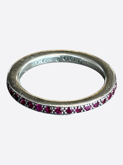 Chrome Hearts Silver & Ruby True F*cking Love Ring