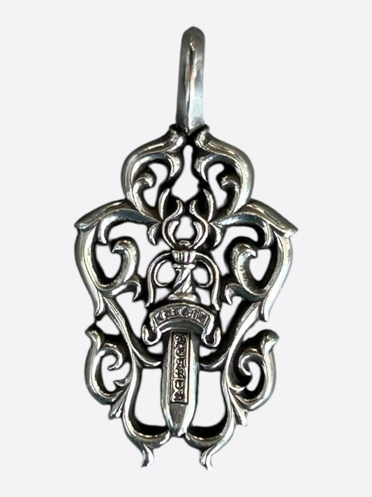 Chrome Hearts Silver Vine & Dagger Pendant