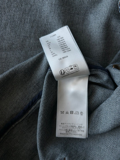 Louis Vuitton Blue Map Monogram Denim Button Up Shirt