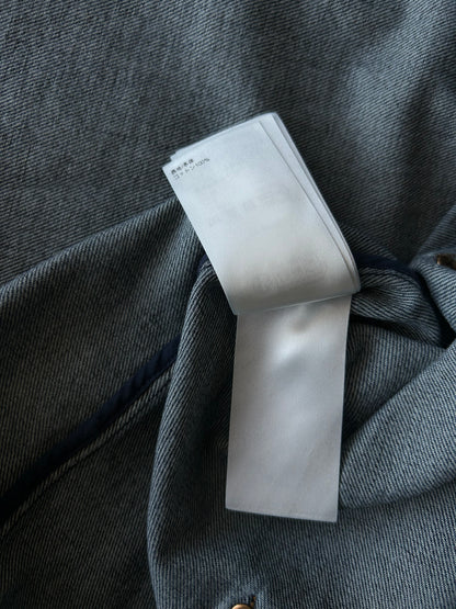 Louis Vuitton Blue Map Monogram Denim Button Up Shirt