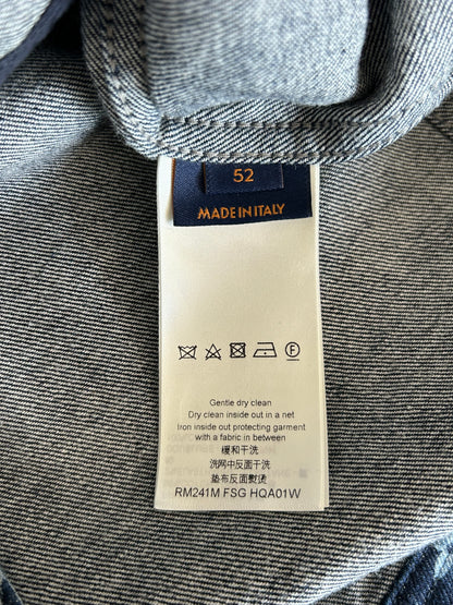 Louis Vuitton Blue Floral Monogram Denim Jacket