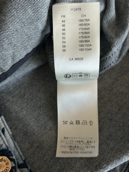 Louis Vuitton Blue Floral Monogram Denim Jacket