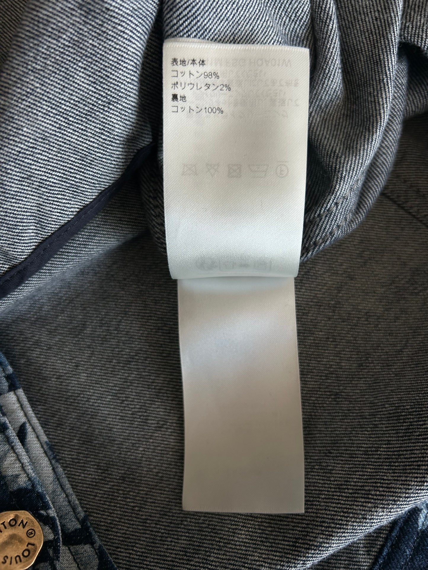 Louis Vuitton Blue Floral Monogram Denim Jacket