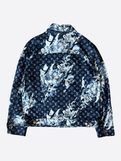 Louis Vuitton Blue Floral Monogram Denim Jacket