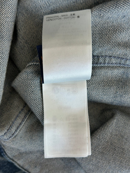 Louis Vuitton Blue & White Barb Wire Monogram Denim Shirt