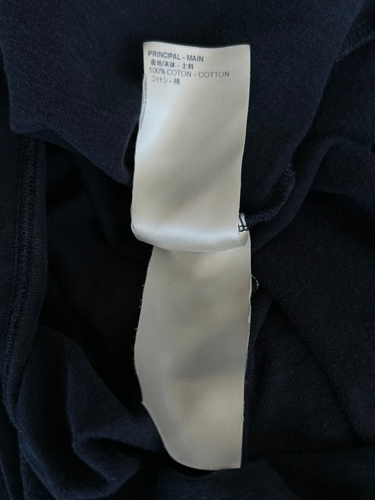 Louis Vuitton Navy & White Flower Logo Embroidered T-Shirt