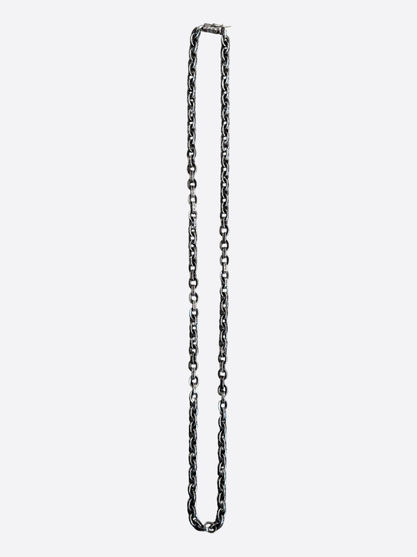 Chrome Hearts Silver Paperchain Necklace