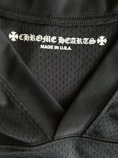 Chrome Hearts Black & White Floral Nylon Mesh Longsleeve Jersey