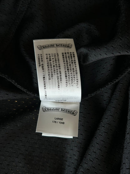 Chrome Hearts Black & White Floral Nylon Mesh Longsleeve Jersey