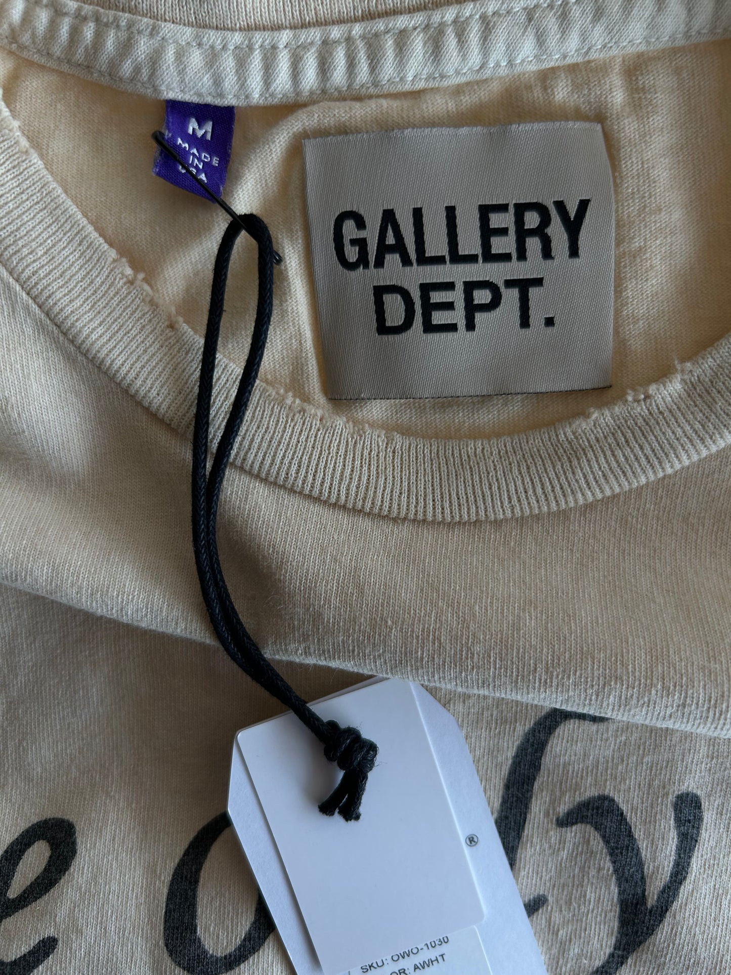 Gallery Dept Archival White ATK Only Way Graphic T-Shirt