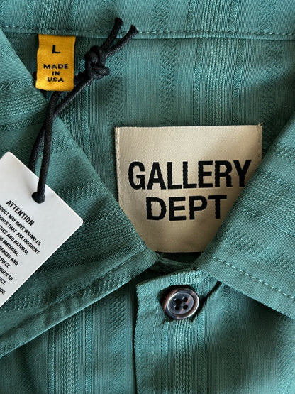 Gallery Dept Green Mechanic Short Sleeve Button Up Shirt