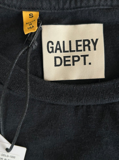 Gallery Dept Black & Yellow Dept Classic Logo T-Shirt