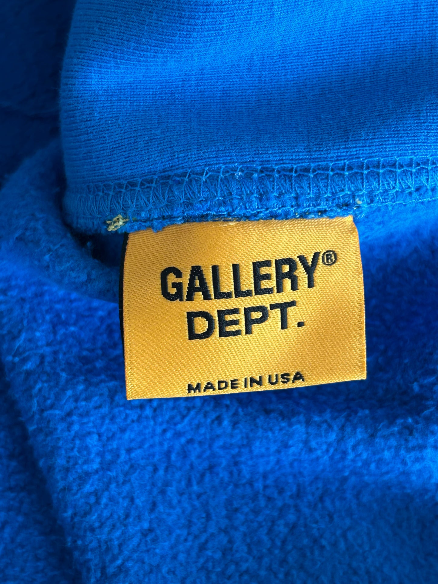 Gallery Dept Blue & Black Gym Logo Hoodie