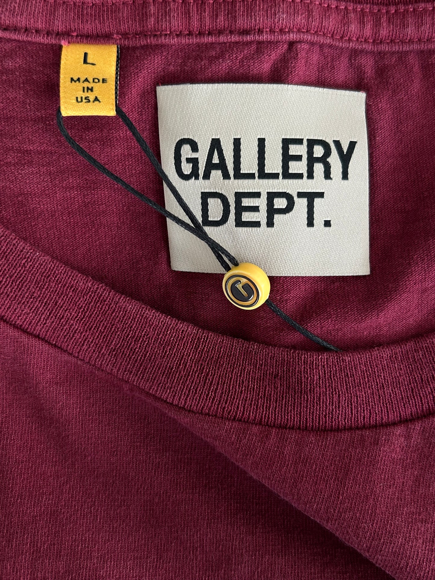 Gallery Dept Red & White Gym Logo T-Shirt