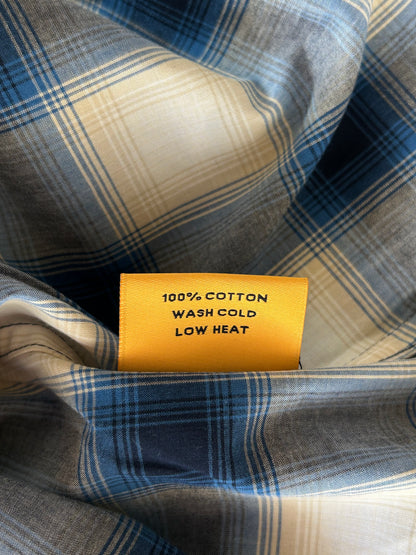 Gallery Dept Navy Plaid Dre Button Up Shirt