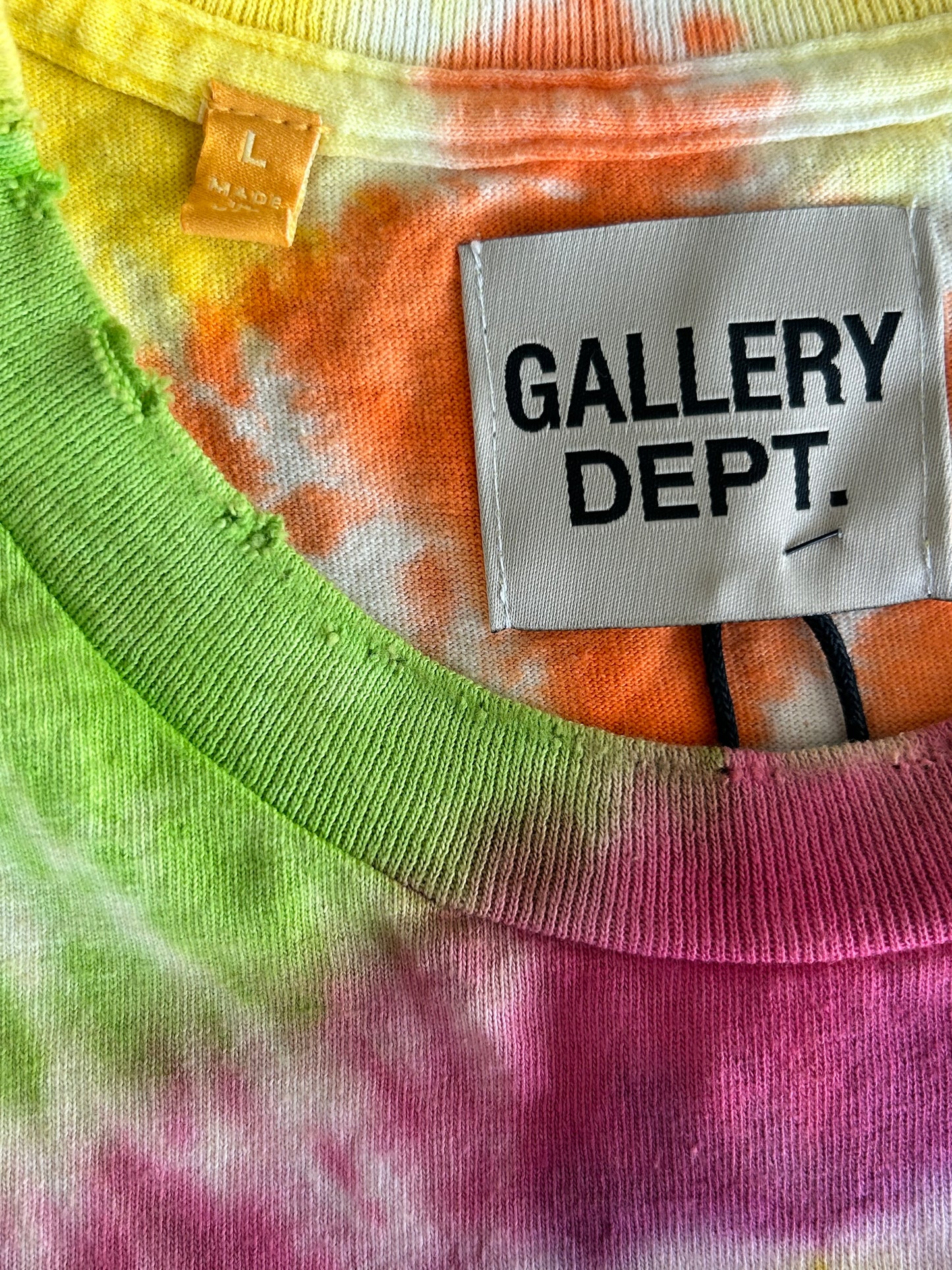 Gallery Dept Multicolor Tie-Dye Weed Graphic T-Shirt