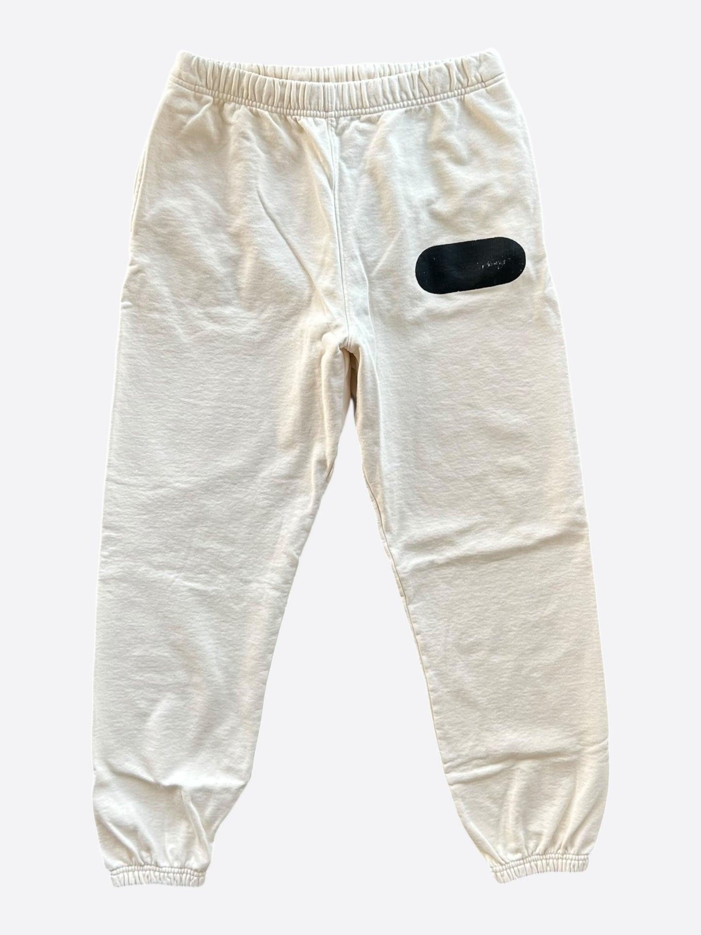 Gallery Dept Cream & Black Gym Logo Sweatpants