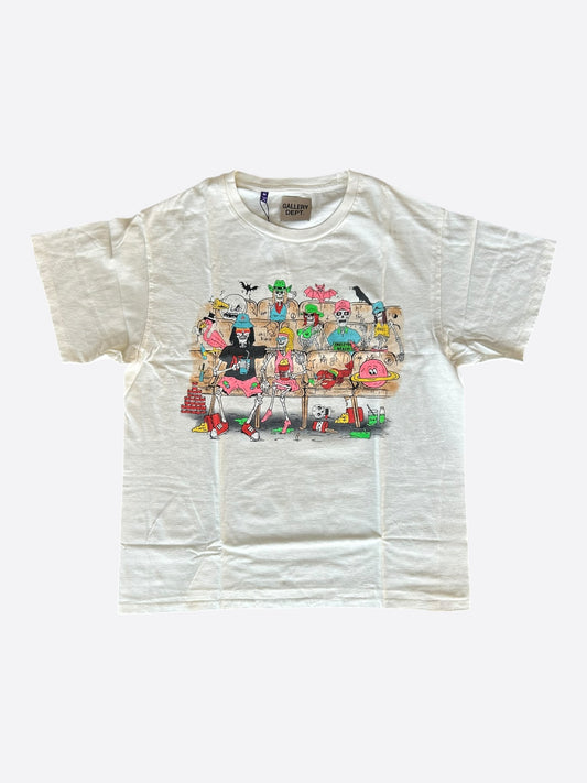 Gallery Dept Antique White Skeleton Beach Theater T-Shirt