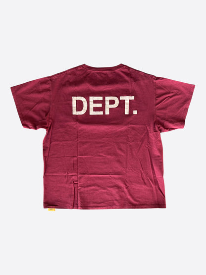 Gallery Dept Red & White Gym Logo T-Shirt