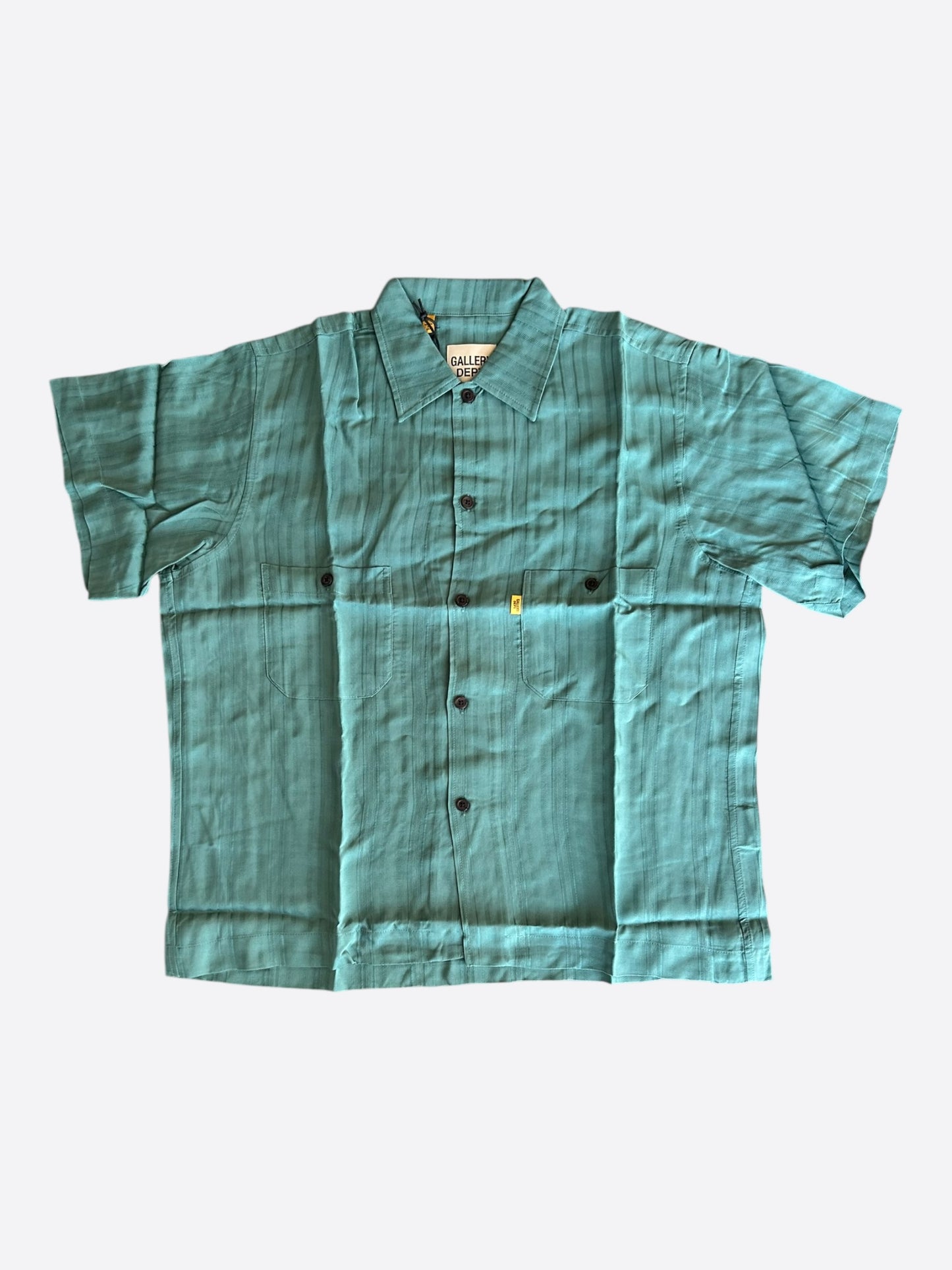Gallery Dept Green Mechanic Short Sleeve Button Up Shirt
