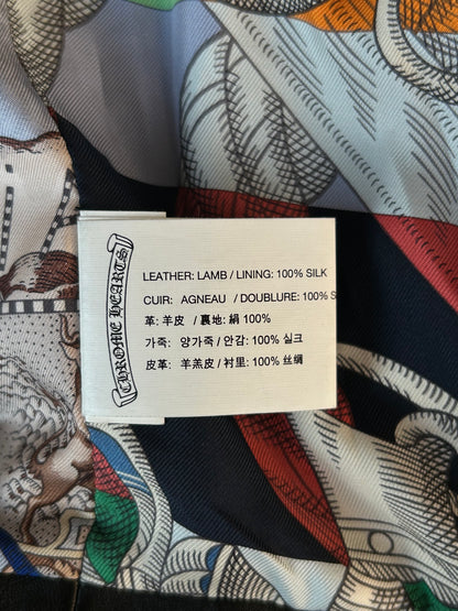 Chrome Hearts Black JJ Dean Hermes Women's Leather Jacket