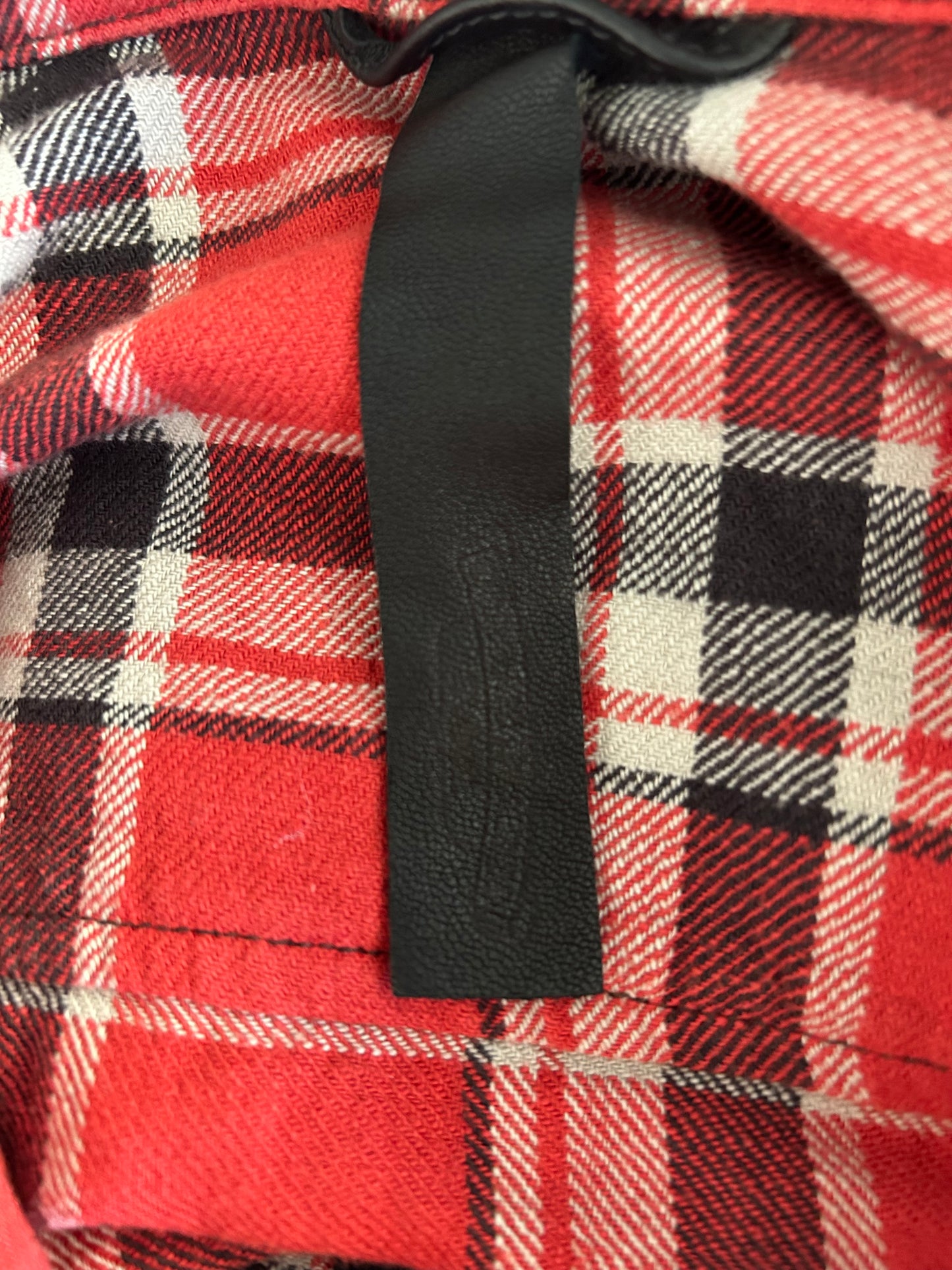 Chrome Hearts Red & White Padded Flannel Women's Jacket