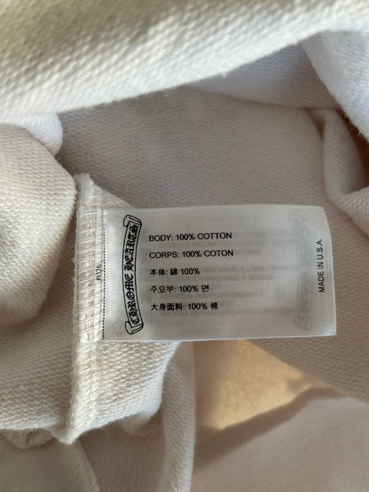 Chrome Hearts White & Black Cross Jacquard Horseshoe Logo Hoodie