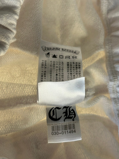 Chrome Hearts White & Black Horseshoe Logo Cross Jacquard Sweatpants