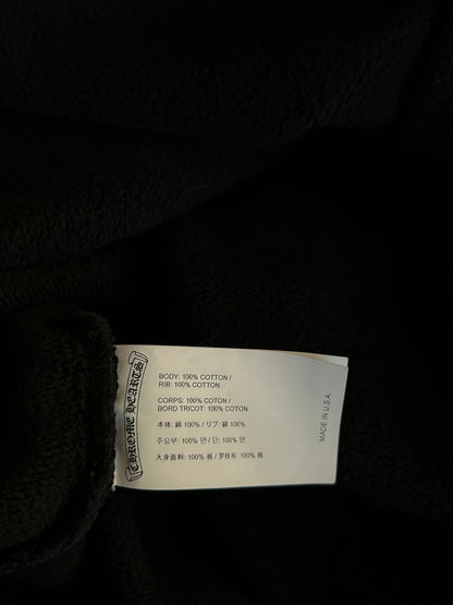 Chrome Hearts Black & White Triple Cross Embroidered Hoodie