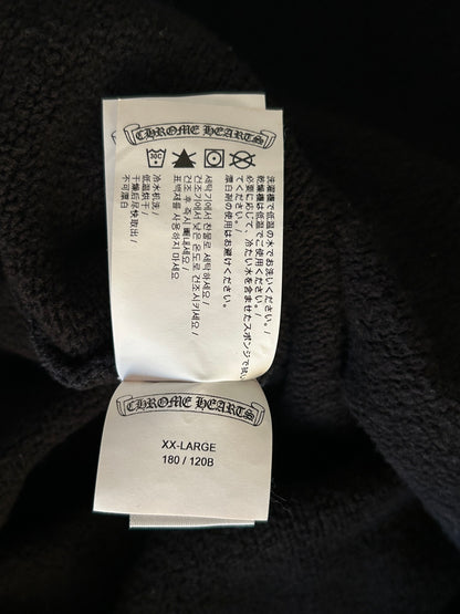 Chrome Hearts Black & White Triple Cross Embroidered Hoodie
