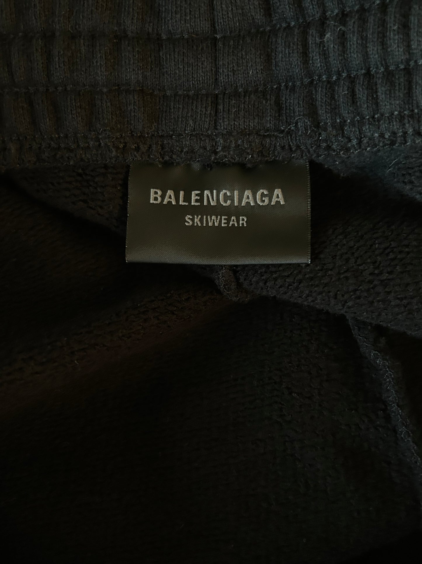 Balenciaga Black & White 3B Logo Sweatpants