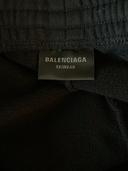 Balenciaga Black & White 3B Logo Sweatpants