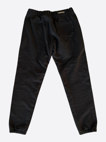 Chrome Hearts Black & White Triple Cross Embroidered Sweatpants