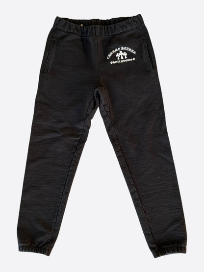Chrome Hearts Black & White Triple Cross Embroidered Sweatpants