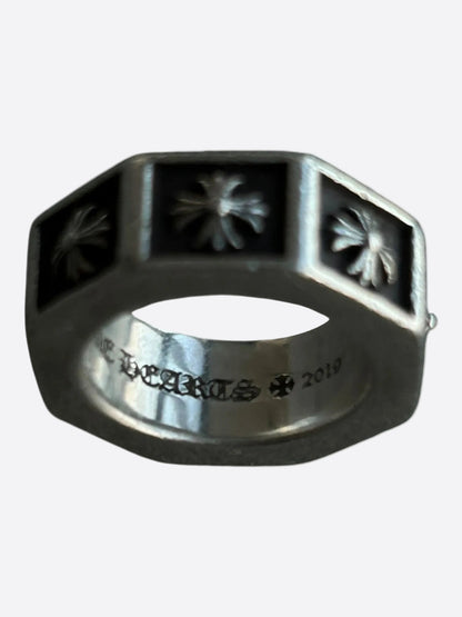 Chrome Hearts Silver Plus Alphabet Ring