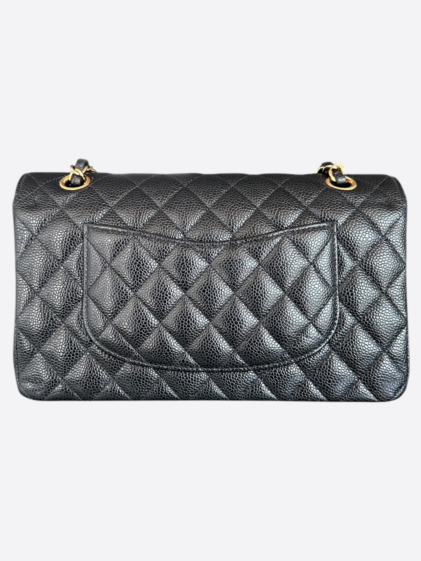 Chanel Black Caviar Quilted Medium Flap Bag