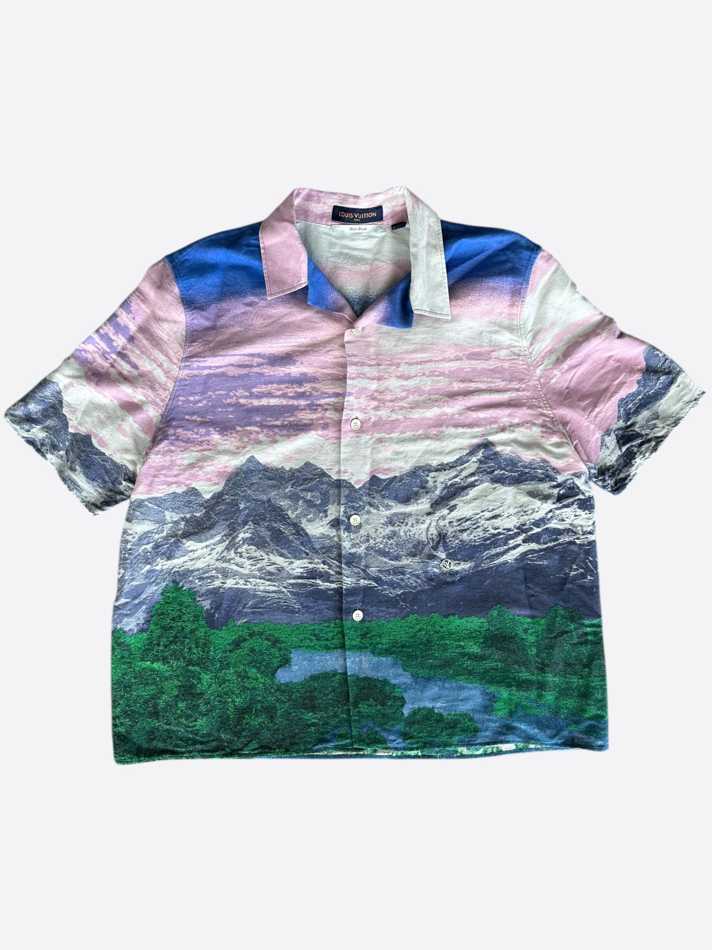 Louis Vuitton Multicolor Landscape Button Up Shirt