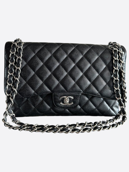 Chanel Black Caviar Quilted Medium Flap Bag