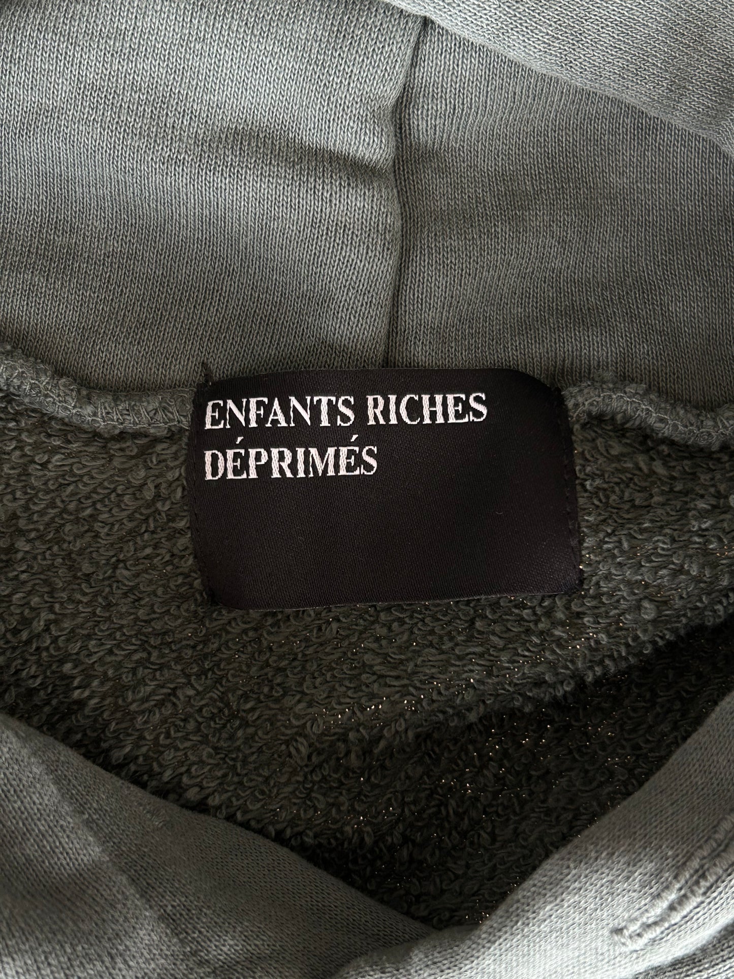 Enfants Riches Deprimes Faded Green & White Sweet Surrender Of Alice Hoodie