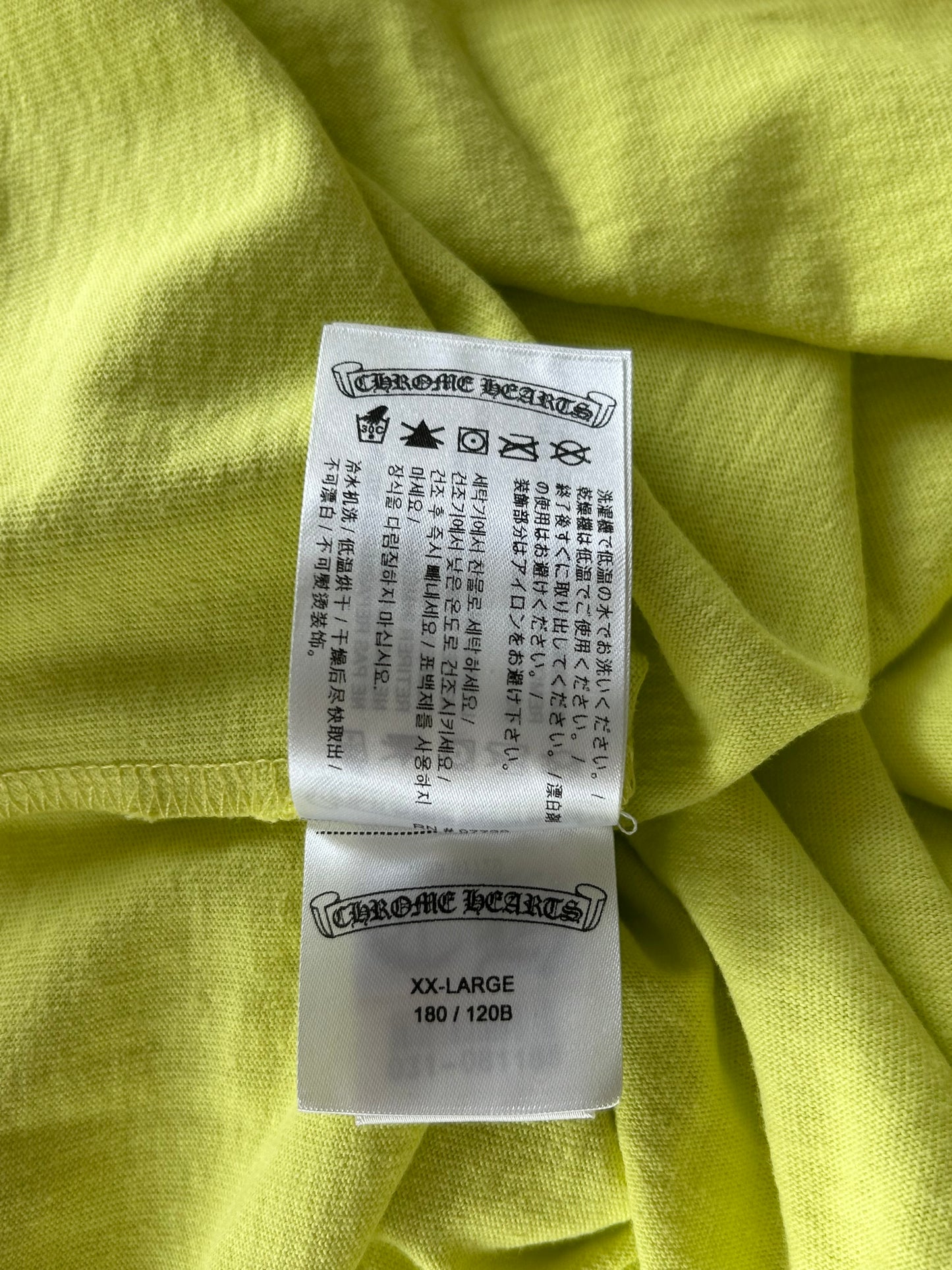 Chrome Hearts Matty Boy Lime Green Chainlink T-Shirt