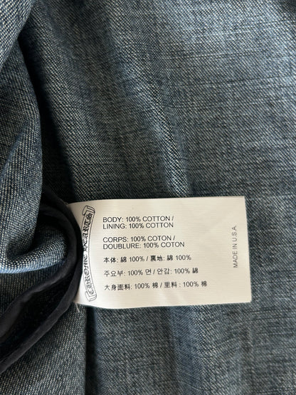 Chrome Hearts Blue Women's Denim Button Up Shirt