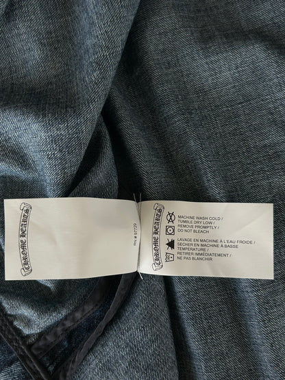 Chrome Hearts Blue Women's Denim Button Up Shirt