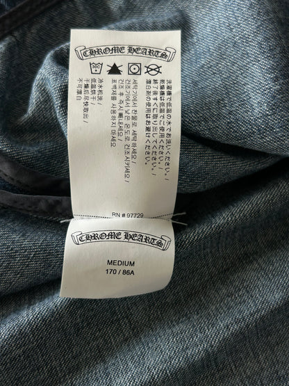 Chrome Hearts Blue Women's Denim Button Up Shirt