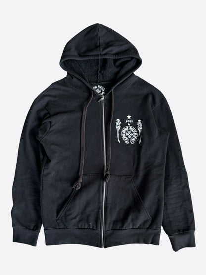 Chrome Hearts Black & Multicolor Foti Horseshoe Logo Zip Up Hoodie