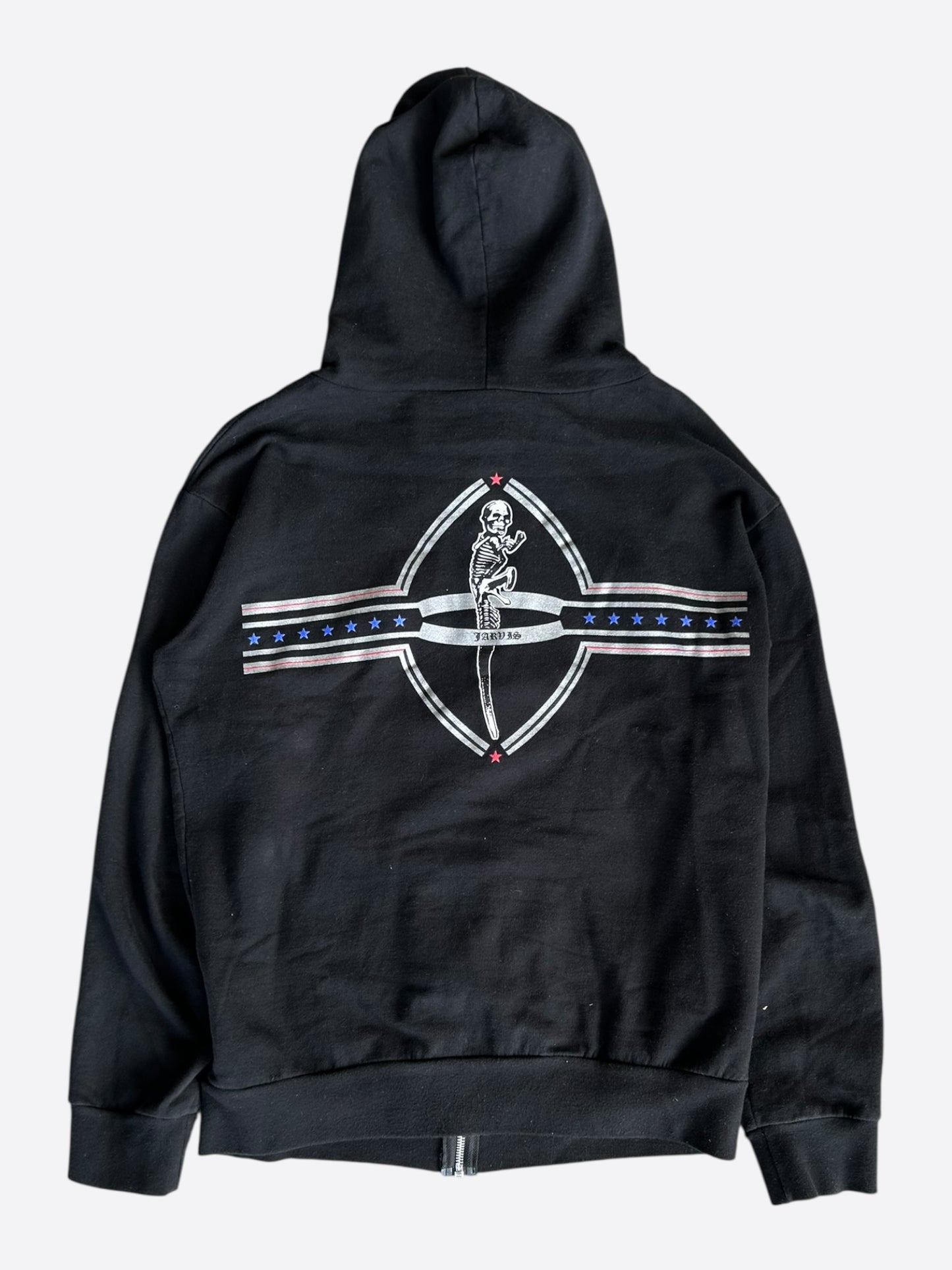 Chrome Hearts Black & Multicolor Foti Horseshoe Logo Zip Up Hoodie