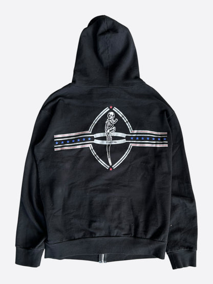Chrome Hearts Black & Multicolor Foti Horseshoe Logo Zip Up Hoodie