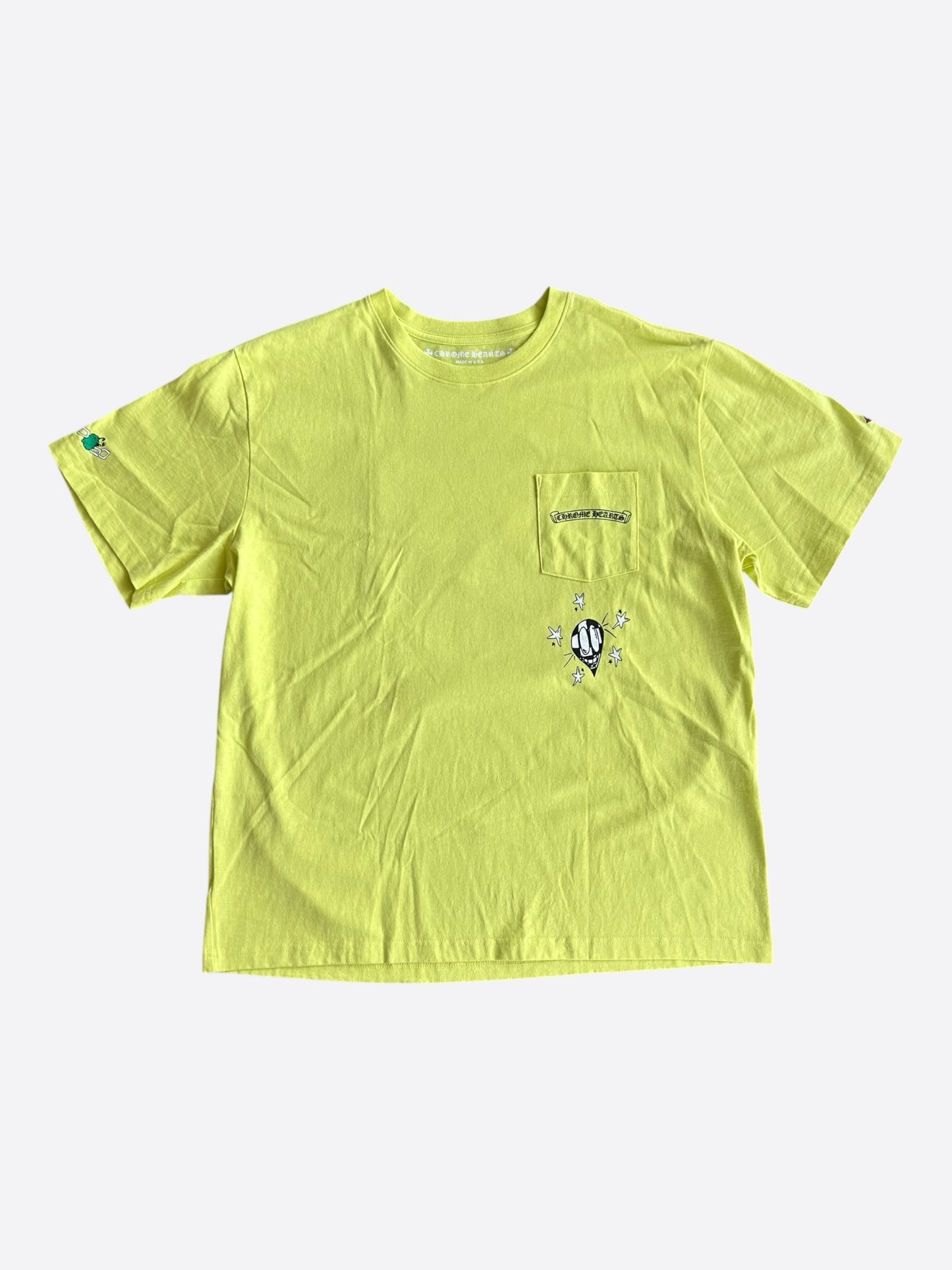 Chrome Hearts Matty Boy Lime Green Chainlink T-Shirt